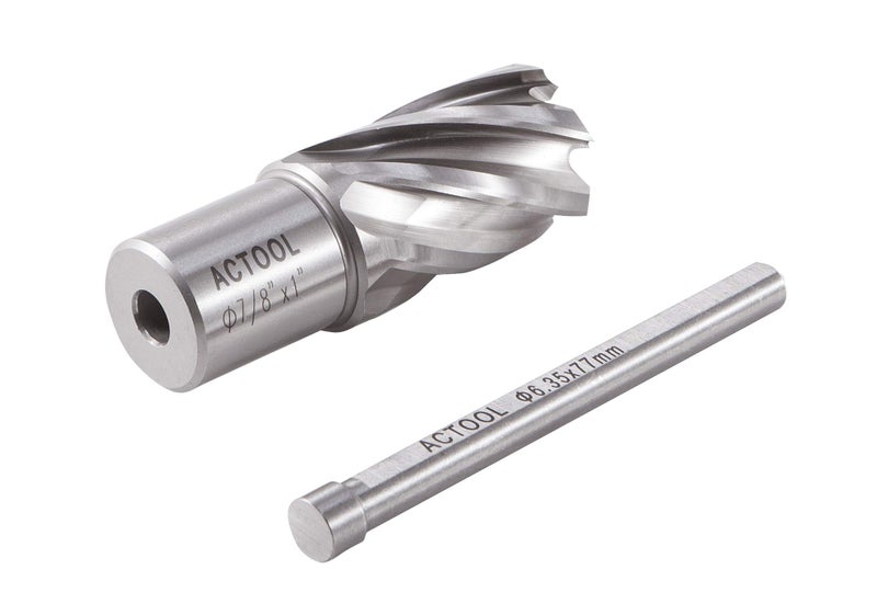 ACTOOL 7/8" Diameter Ã— 1" Depth of Cut HSS ANNULAR Cutter with 3/4'' Weldon Shank - Image 3